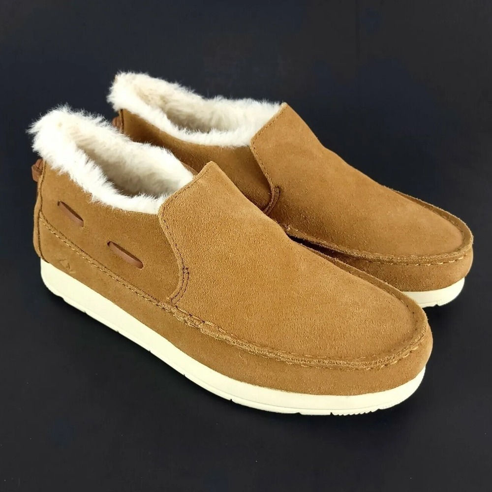 Sperry Top-Sider Tan Women's Moc-Sider Suede Casual Shoe 7 M‎
